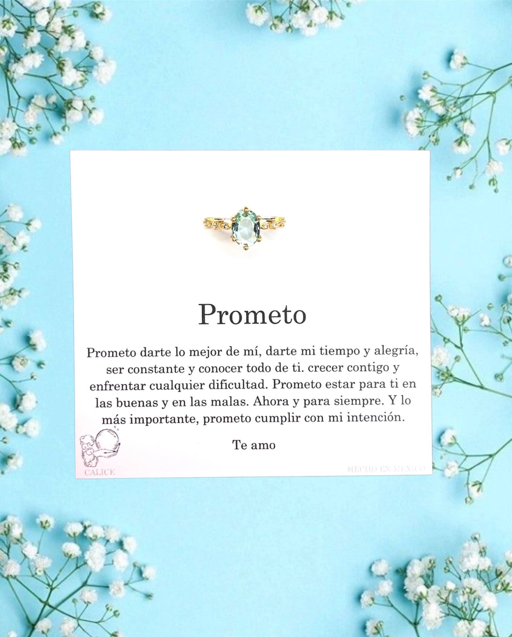 Prometo (anillo de promesa ajustable)